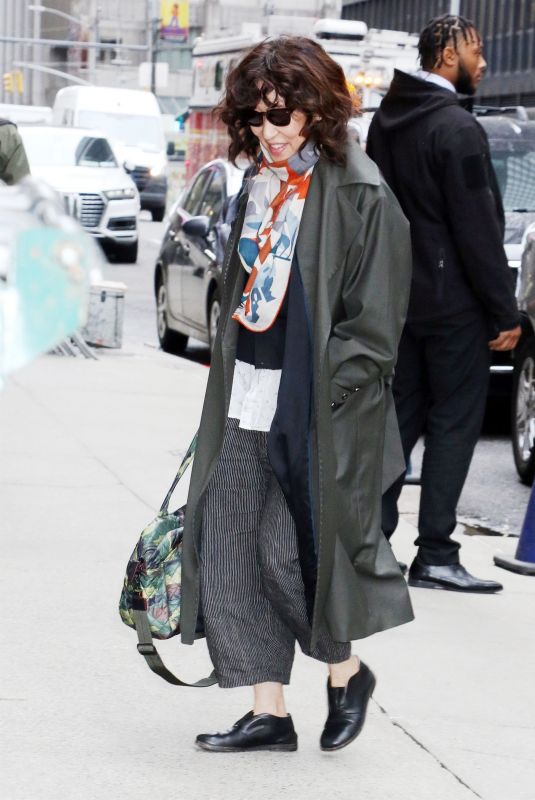 SANDRA OH Arrives at Late Show with Stephen Colbert in New York 04/18/2024