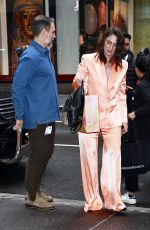 SARA BAREILLES Arrives at NBC Studios in New York 04/12/2024
