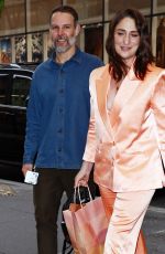 SARA BAREILLES Arrives at NBC Studios in New York 04/12/2024