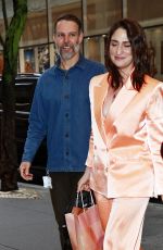 SARA BAREILLES Arrives at NBC Studios in New York 04/12/2024