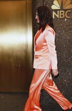 SARA BAREILLES Arrives at NBC Studios in New York 04/12/2024