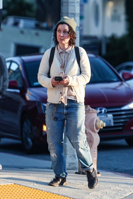 SARA GILBERT Out and About in Beverly Hills 04/18/2024