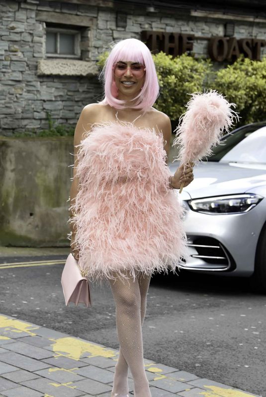 SEEMA MALHOTRA Arrives at Mr Whippys Candy Party at Sakku Samba Restaraunt in Manchester 04/05/2024