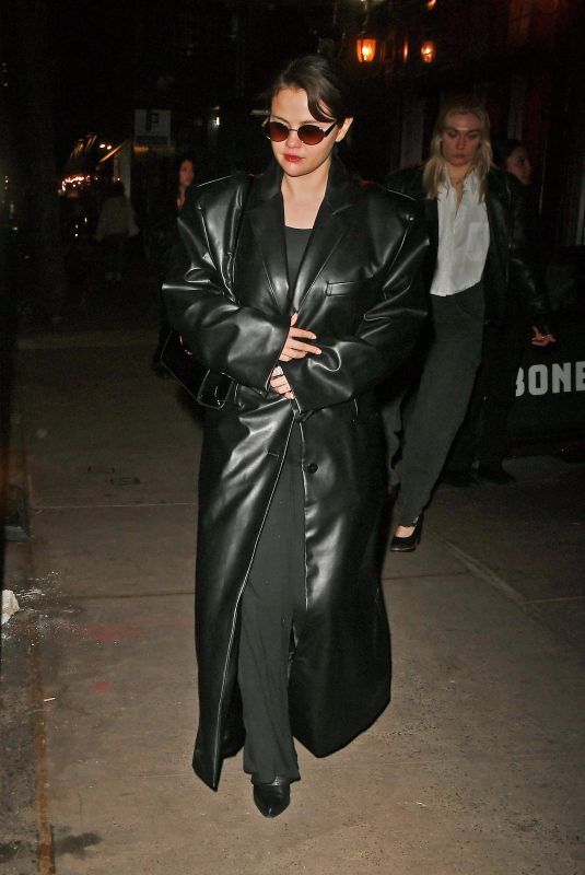 SELENA GOMEZ Leaves Carbone in New York 04/07/2024
