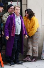 SELENA GOMEZ, Martin Short and Steve Martin on the Set of Only Murders in the Building in New York 04/24/2024