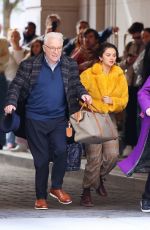 SELENA GOMEZ, Martin Short and Steve Martin on the Set of Only Murders in the Building in New York 04/24/2024