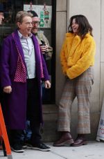 SELENA GOMEZ, Martin Short and Steve Martin on the Set of Only Murders in the Building in New York 04/24/2024