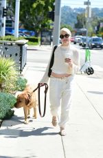 SELMA BLAIR Out for Coffee with Her Dog in Los Angeles 04/16/2024