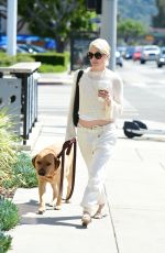 SELMA BLAIR Out for Coffee with Her Dog in Los Angeles 04/16/2024