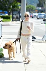 SELMA BLAIR Out for Coffee with Her Dog in Los Angeles 04/16/2024