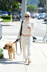 SELMA BLAIR Out for Coffee with Her Dog in Los Angeles 04/16/2024