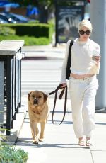 SELMA BLAIR Out for Coffee with Her Dog in Los Angeles 04/16/2024