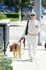 SELMA BLAIR Out for Coffee with Her Dog in Los Angeles 04/16/2024
