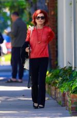 SHARON OSBOURNE Out Shopping on Melrose in Los Angeles 04/04/2024