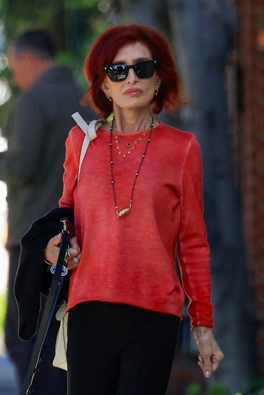 SHARON OSBOURNE Out Shopping on Melrose in Los Angeles 04/04/2024