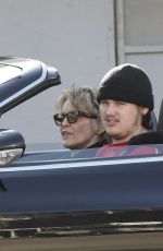 SHARON STONE Leaves The Ivy with Her Son in Beverly Hills 04/17/2024