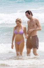 SIENNA MILLER in Bikini at a Beach in Costa Rica 04/17/2024