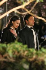 SOFIA CARSON and Sebastian De Souza on the Set of The Life List at Madison Square Park in New York 04/22/2024