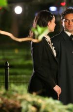 SOFIA CARSON and Sebastian De Souza on the Set of The Life List at Madison Square Park in New York 04/22/2024