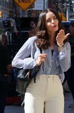 SOFIA CARSON on the Set of The Life List in New York 04/16/2024