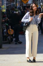 SOFIA CARSON on the Set of The Life List in New York 04/16/2024