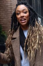 SONEQUA MARTIN-GREEN Arrives at Ziegfeld Theatre in New York 04/04/2024