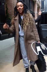 SONEQUA MARTIN-GREEN Arrives at Ziegfeld Theatre in New York 04/04/2024