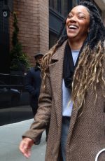 SONEQUA MARTIN-GREEN Arrives at Ziegfeld Theatre in New York 04/04/2024