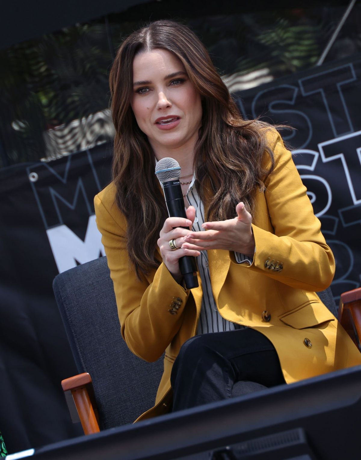 Sophia bush at at 2024 los angeles times festival of books in los
