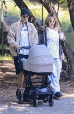 SUKI WATERHOUSE and Robert Pattinson Out with Their Baby in Los Angeles 04/21/2024