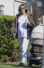 SUKI WATERHOUSE and Robert Pattinson Out with Their Baby in Los Angeles 04/21/2024