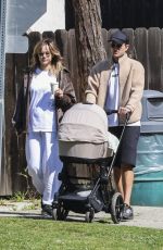 SUKI WATERHOUSE and Robert Pattinson Out with Their Baby in Los Angeles 04/21/2024