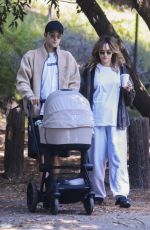 SUKI WATERHOUSE and Robert Pattinson Out with Their Baby in Los Angeles 04/21/2024