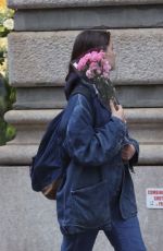 SURI CRUISE in Double Denim Out in New York 04/17/2024