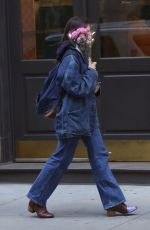 SURI CRUISE in Double Denim Out in New York 04/17/2024