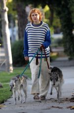TALLULAH WILLIS Out with Her Dogs in Los Angeles 04/11/2024