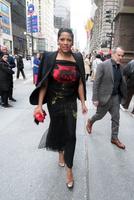 TAMRON HALL Arrives at Don Lemon and Tim Malone Wedding in New York 04/06/2024