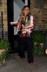 TATE MCRAE Leaves Chiltern Firehouse in London 04/24/2024