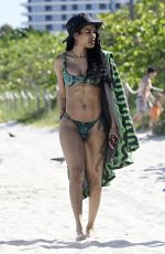 TEYANA TAYLOR in Bikini at a Beach in Miami Beach 04/01/2024