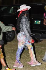 TEYANA TAYLOR Rocks a Cowgirl Ensemble at Coachella 04/13/2024