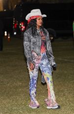 TEYANA TAYLOR Rocks a Cowgirl Ensemble at Coachella 04/13/2024