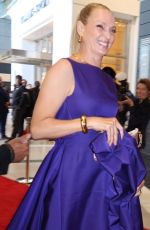UMA THURMAN Arrives at Columbus Circle Mall in New York 04/27/2024