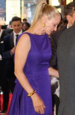 UMA THURMAN Arrives at Columbus Circle Mall in New York 04/27/2024