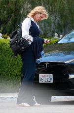 VERONICA FERRES Leaves San Vicente Bungalows in West Hollywood 04/06/2024