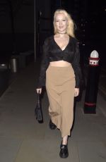 VICTORIA CLAY Arrives at No7 Launch Party at The Ghurkin in London 04/10/2024