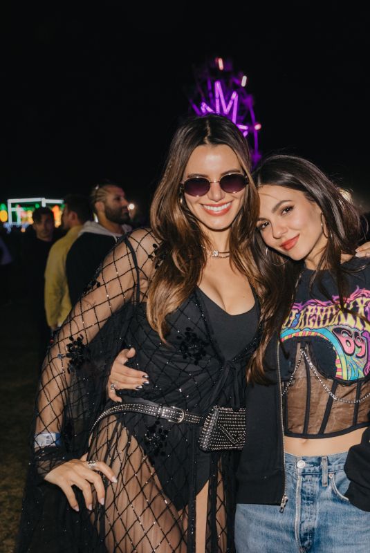 VICTORIA JUSTICE and MADISON REED at Neon Carnival at Coachella Valley Music and Arts Festival in Indio 04/13/2024