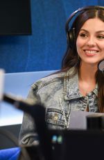 VICTORIA JUSTICE at SiriusXM Studios in Los Angeles 04/10/2024