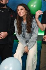 VICTORIA JUSTICE at SiriusXM Studios in Los Angeles 04/10/2024