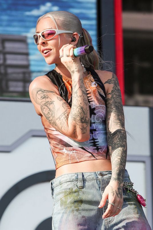 YOUNG MIKO Performs at Coachella Stage at Coachella Valley Music and Arts Festival in Indio 04/12/2024