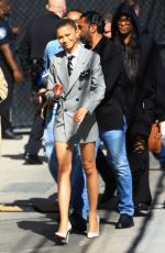 ZENDAYA Arrives at Jimmy Kimmel Live! in Los Angeles 04/18/2024
